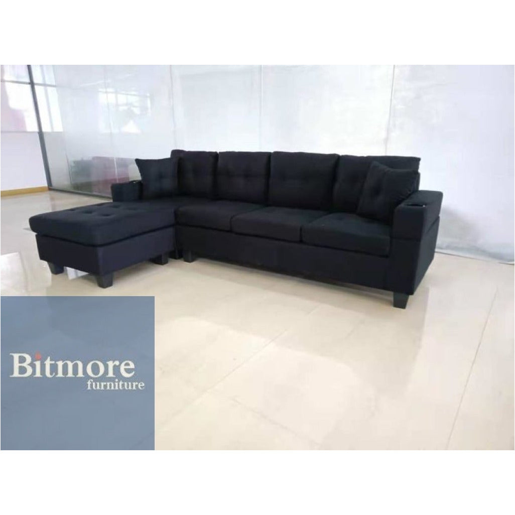 4 Seater Chaise With Cup Holder