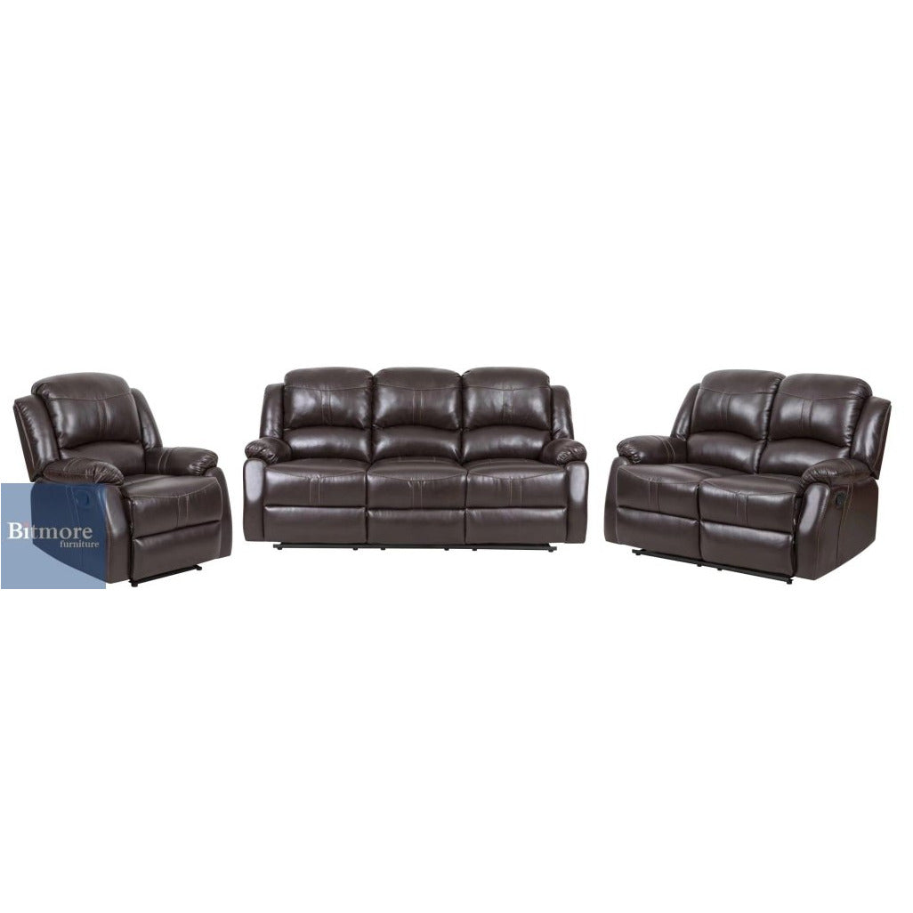 Manual Recliner 3 Piece Set Sofa