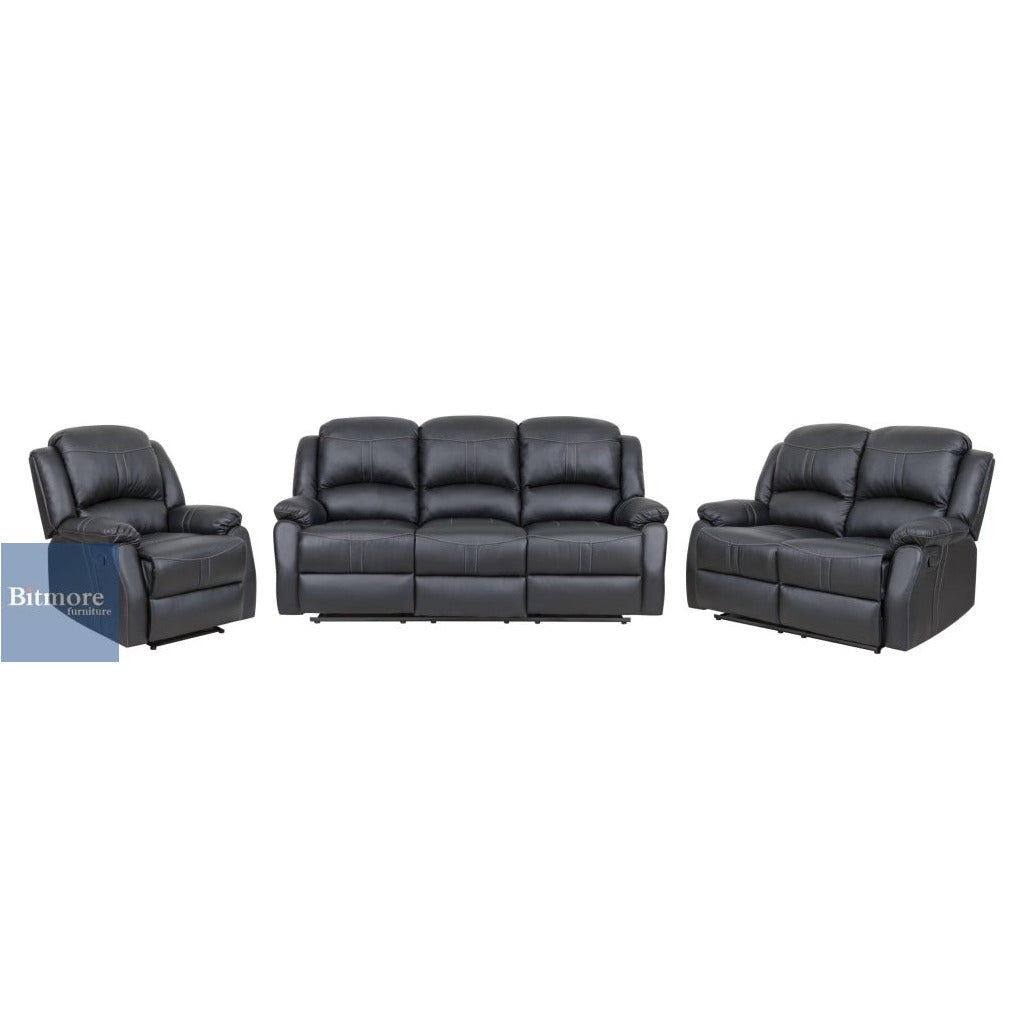 Manual Recliner 3 Piece Set Sofa